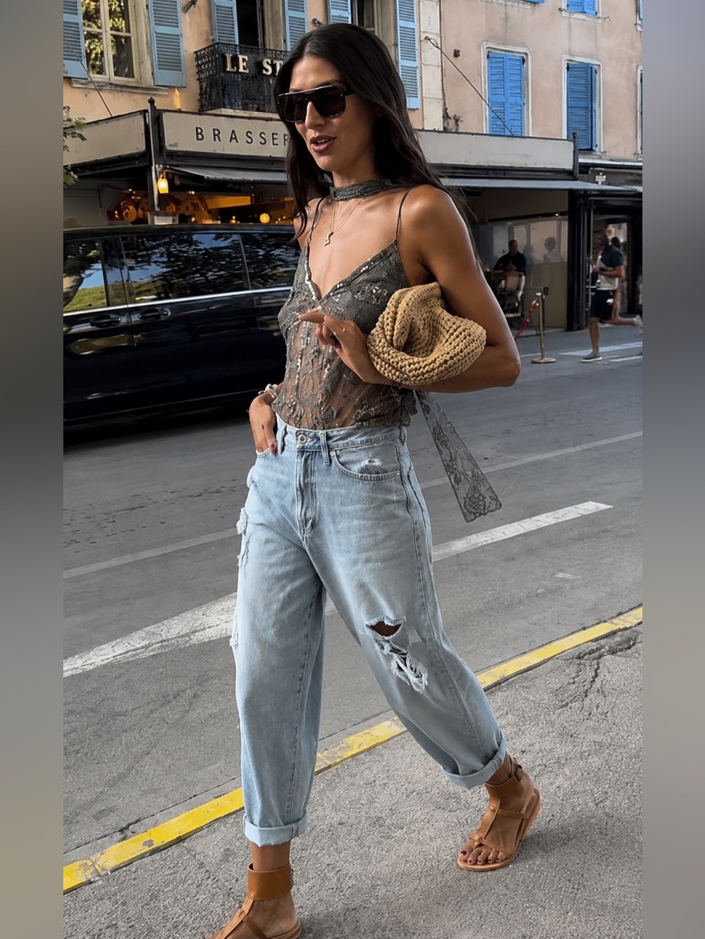 Celebrity Pink washed Light Blue Distressed Women’s Jeans